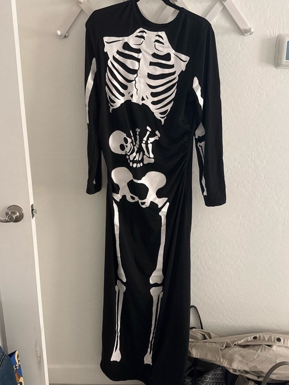 Tipsy Elves XL Black Skeleton Kids Costume with Baby Skeleton Print